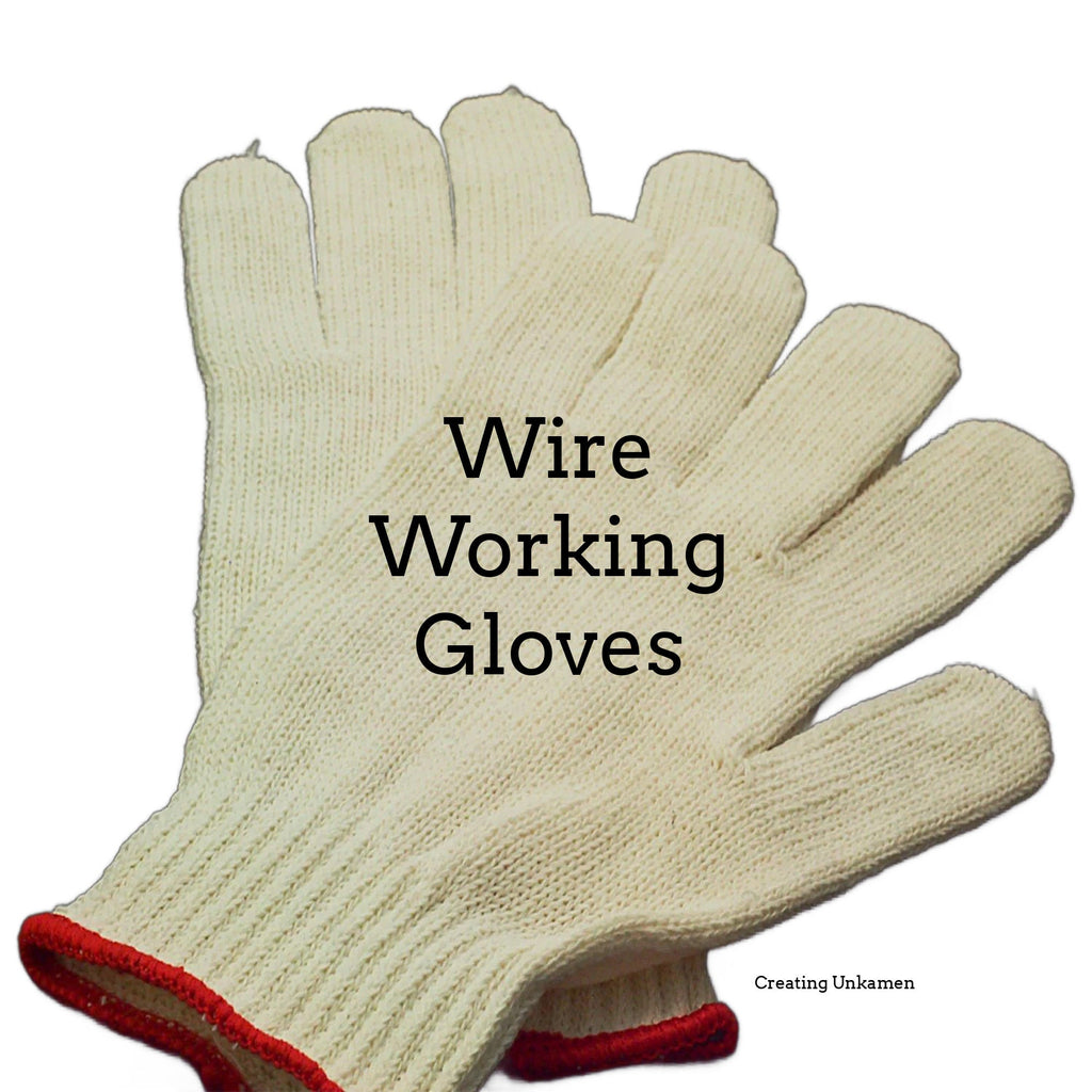 Wire Working Gloves - Set of 2 - Free Wire Sample Included - Perfect for Straightening Wire