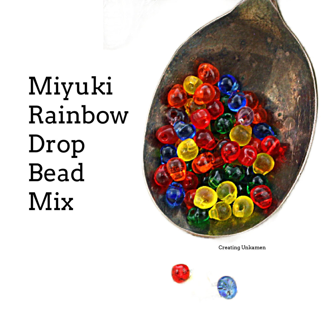 Miyuki Rainbow Drop Bead Mix - Perfect for Creating Shaggy Earrings, Rings, Necklaces, DIY Jewelry