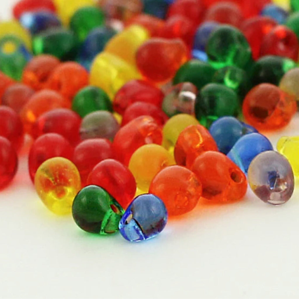 Miyuki Rainbow Drop Bead Mix - Perfect for Creating Shaggy Earrings, Rings, Necklaces, DIY Jewelry