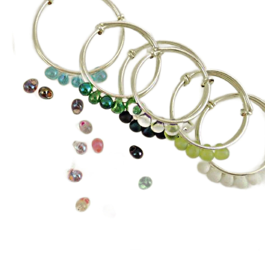 Miyuki Opaque White Pearl AB Drop Glass Beads