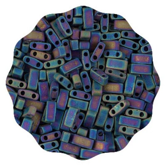 Miyuki 401FR Matte Black AB Miyuki Tila and Half Tila Beads 100% Guarantee
