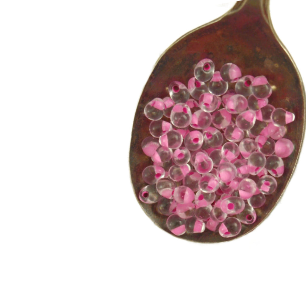Miyuki DPF-23 Drop Beads Hot Pink Lined Crystal