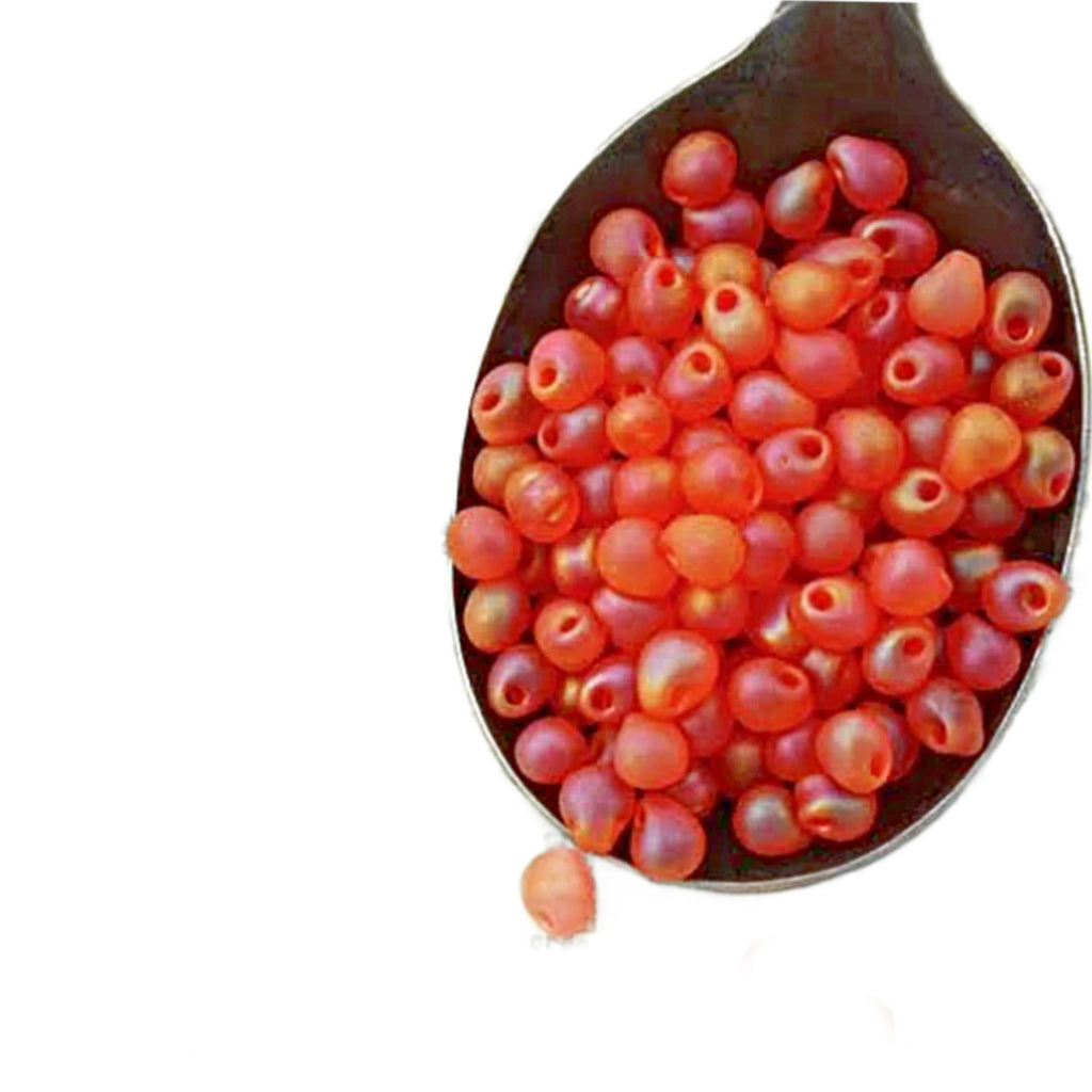 Miyuki Matte Orange AB Miyuki Drop Glass Beads