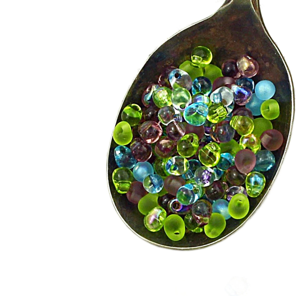 Silvered Meadow Drop Bead Mix - Cool and Light MIyuki