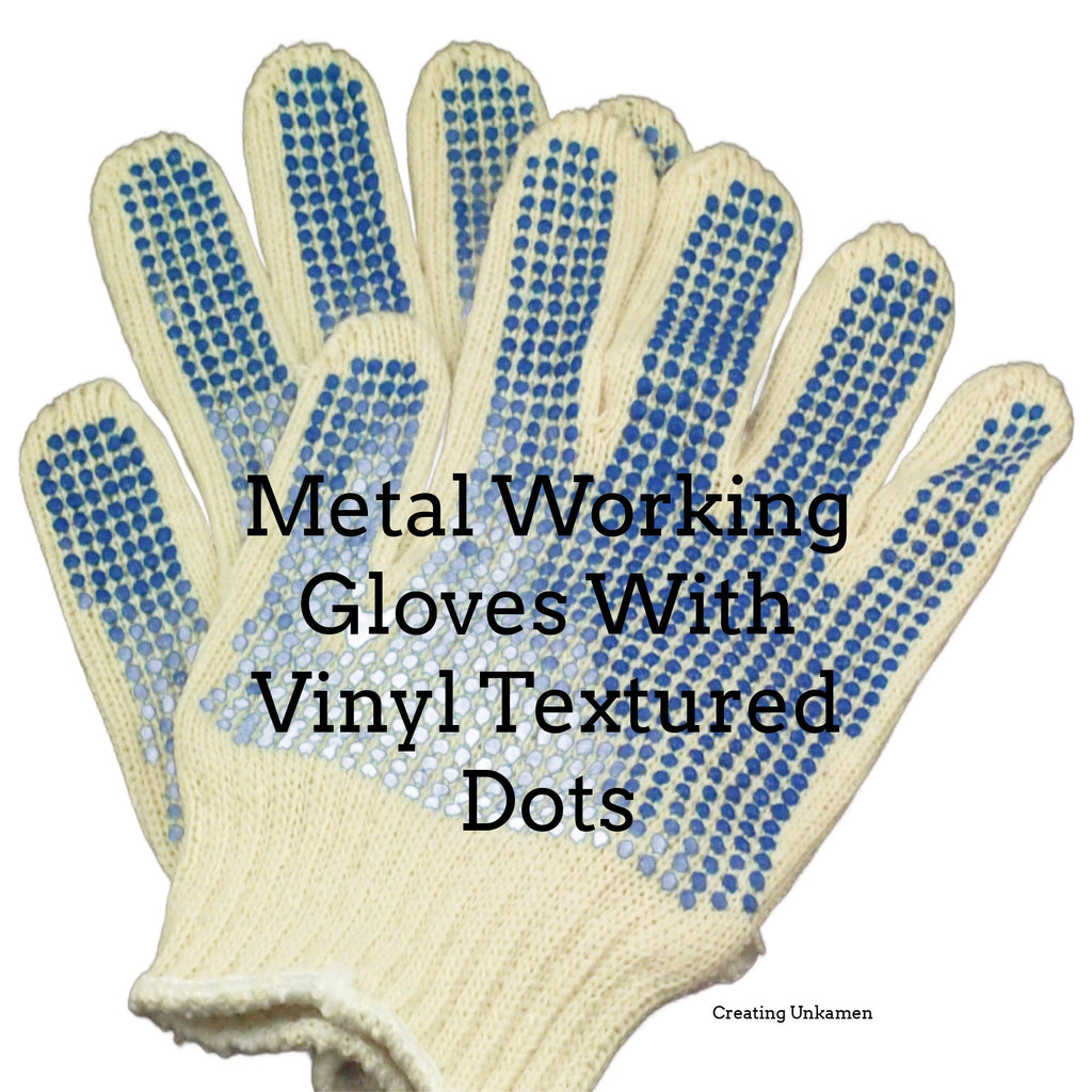 Metal Working Gloves With Vinyl Textured Dots - Set of 2 - Free Wire Sample Included - Perfect for Handling Heavy Wire - 100% Guarantee