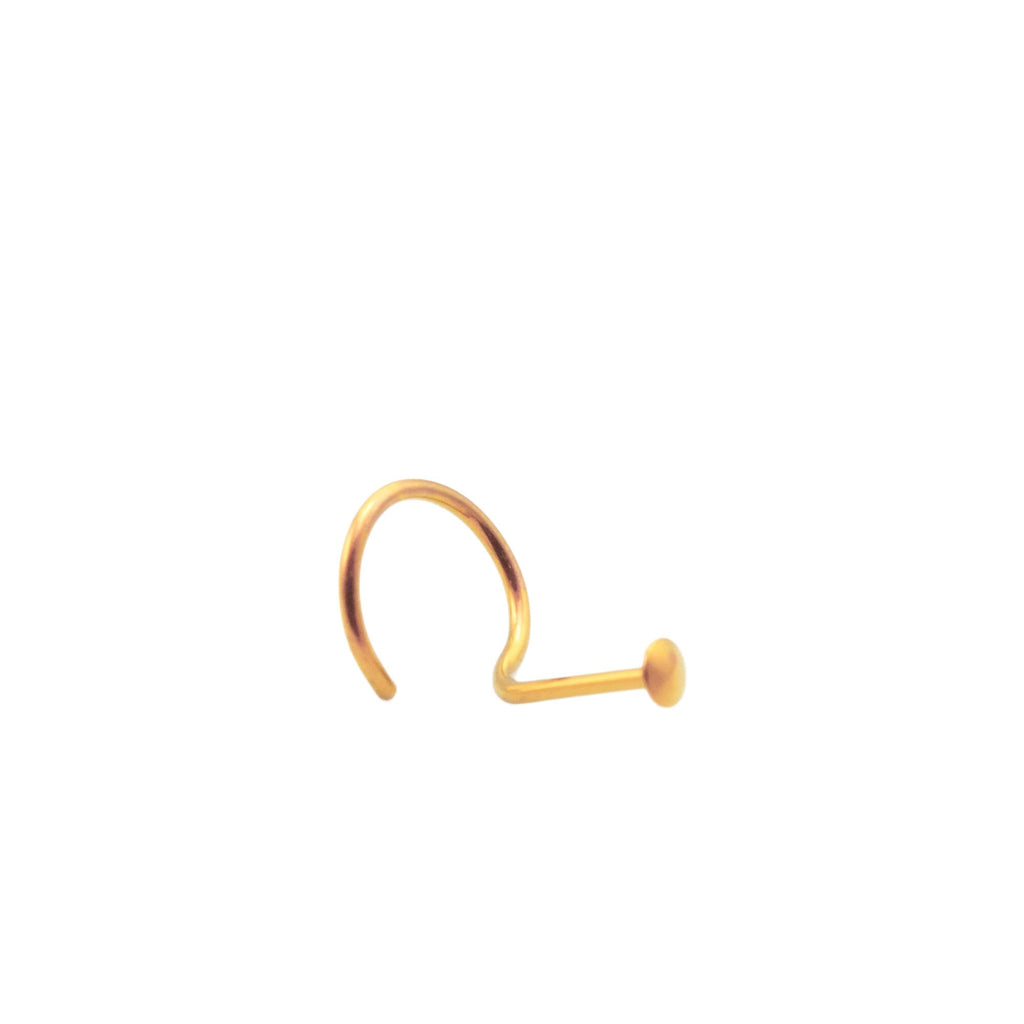 iDot Nose Stud in Niobium - Screw Shaped - Hypo Allergenic