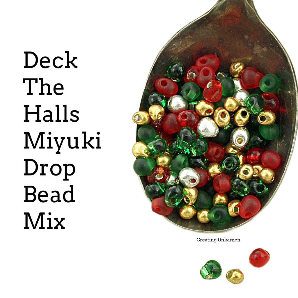 Deck the Halls Drop Bead Mix - Spirited and Joyful - 12, 24 or 48 grams