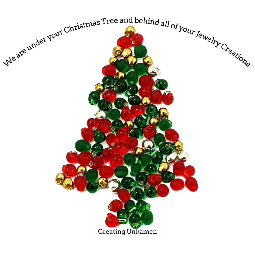 Deck the Halls Drop Bead Mix - Spirited and Joyful - 12, 24 or 48 grams