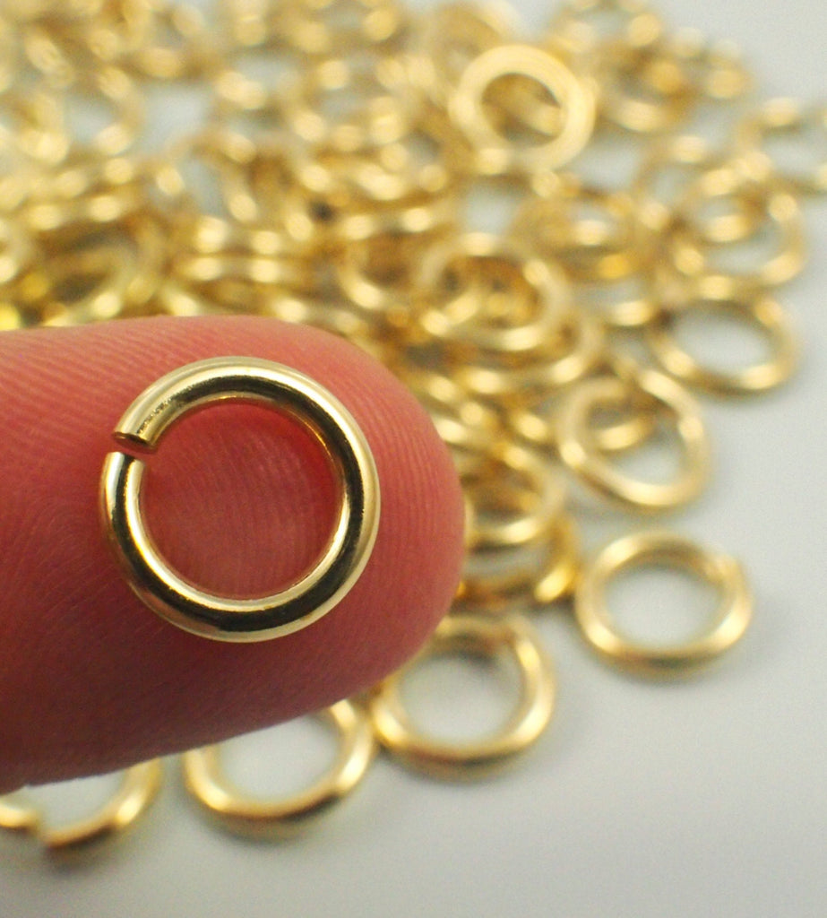 100 Jump Rings Handmade Rich Low Brass - Your Choice of Gauge 14, 15, 16, 18, 20, 22, 24 and Diameter