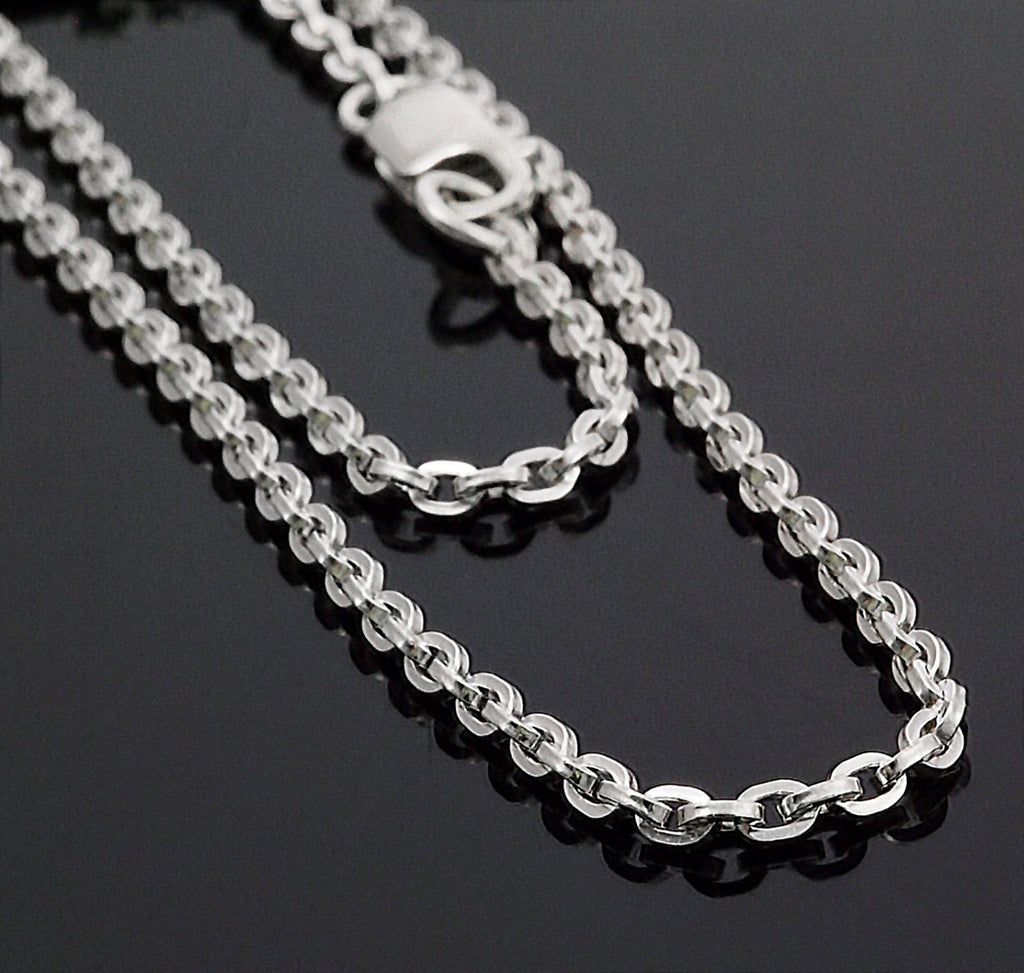 Sterling Silver Chain - 2.2mm Square Wire Cable Chain - You Pick Length - Finished or Unfinished with Clasp Options