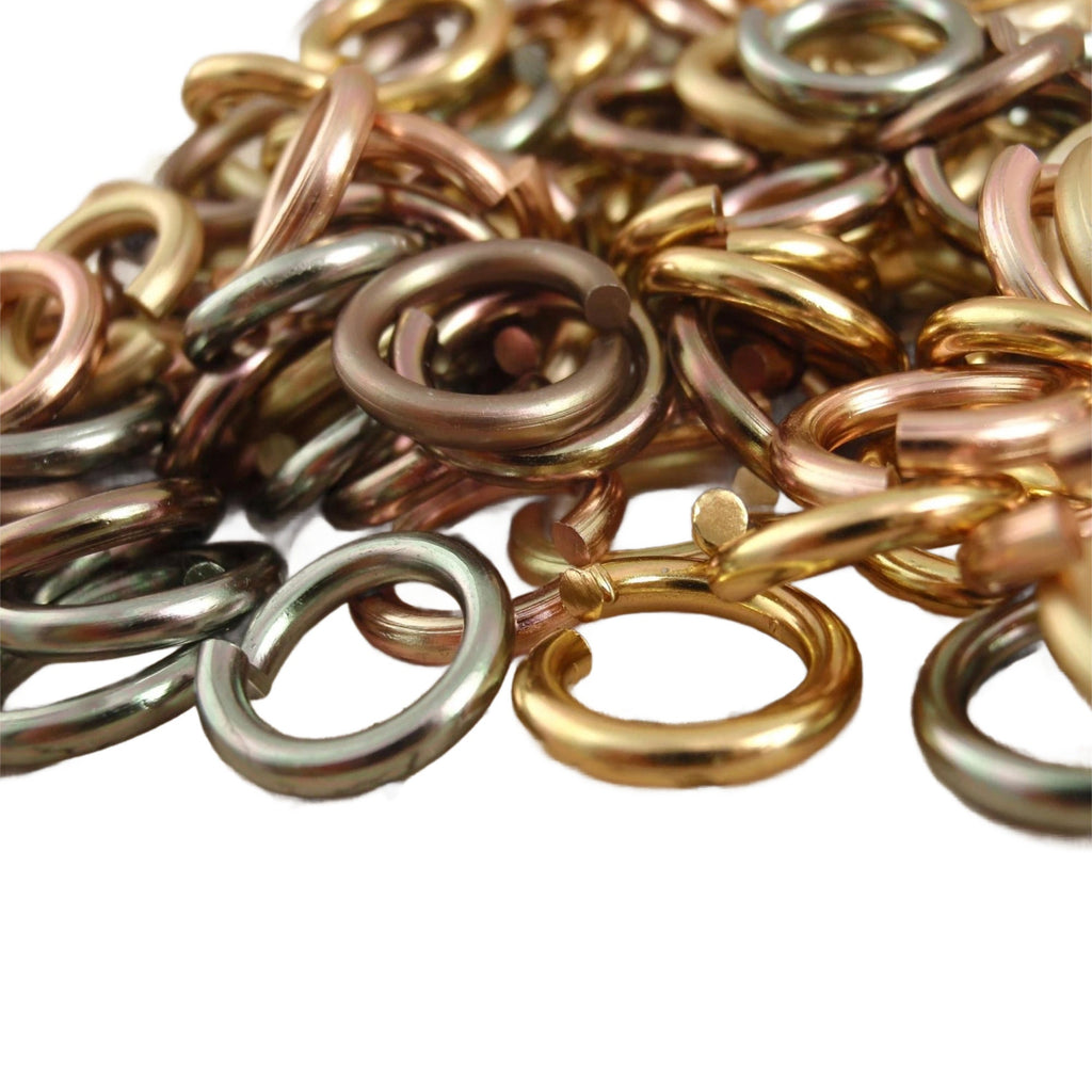 Jump Rings 100 - 12 gauge 12mm OD Metallic and More Aluminum Mix - Economical Crafting and Creating