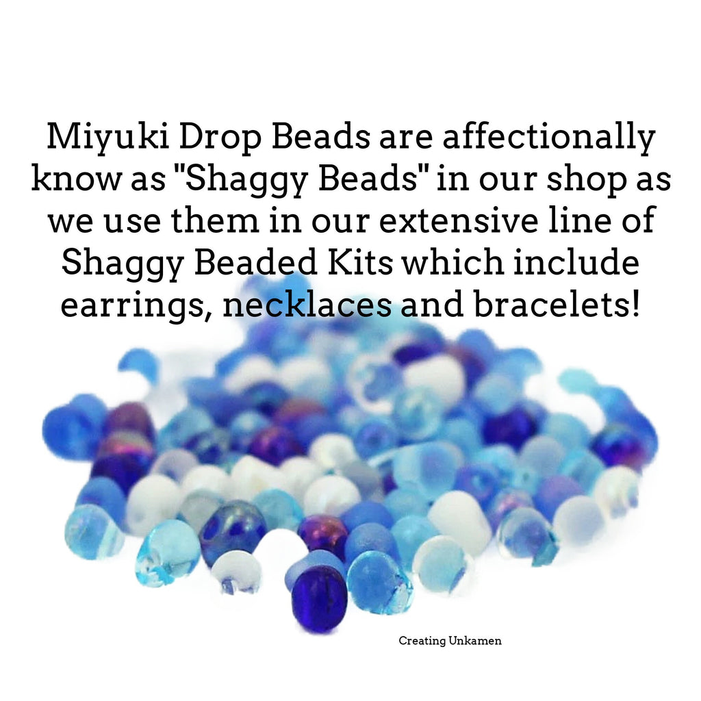 Miyuki Caribbean Drop Bead Mix - Blues, Whites, and Clears - 100% Guarantee