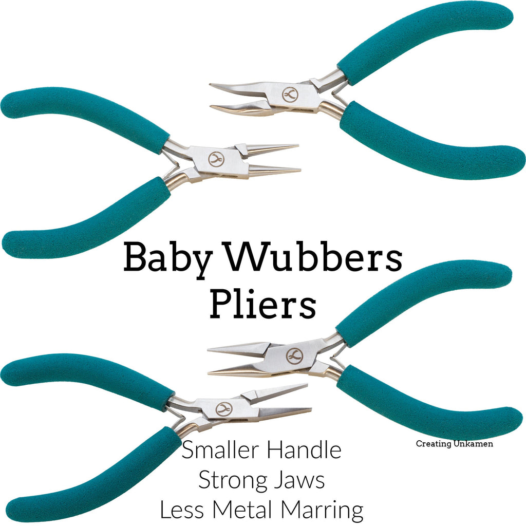 Baby Wubbers - Flat Nose Pliers - 4.5mm Tips - 1136 - Free Jump Ring Sample