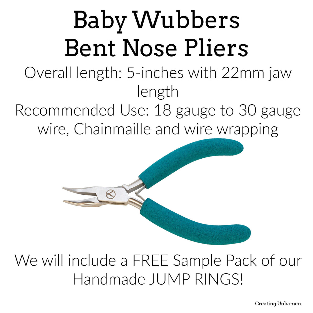Baby Wubbers - Flat Nose Pliers - 4.5mm Tips - 1136 - Free Jump Ring Sample