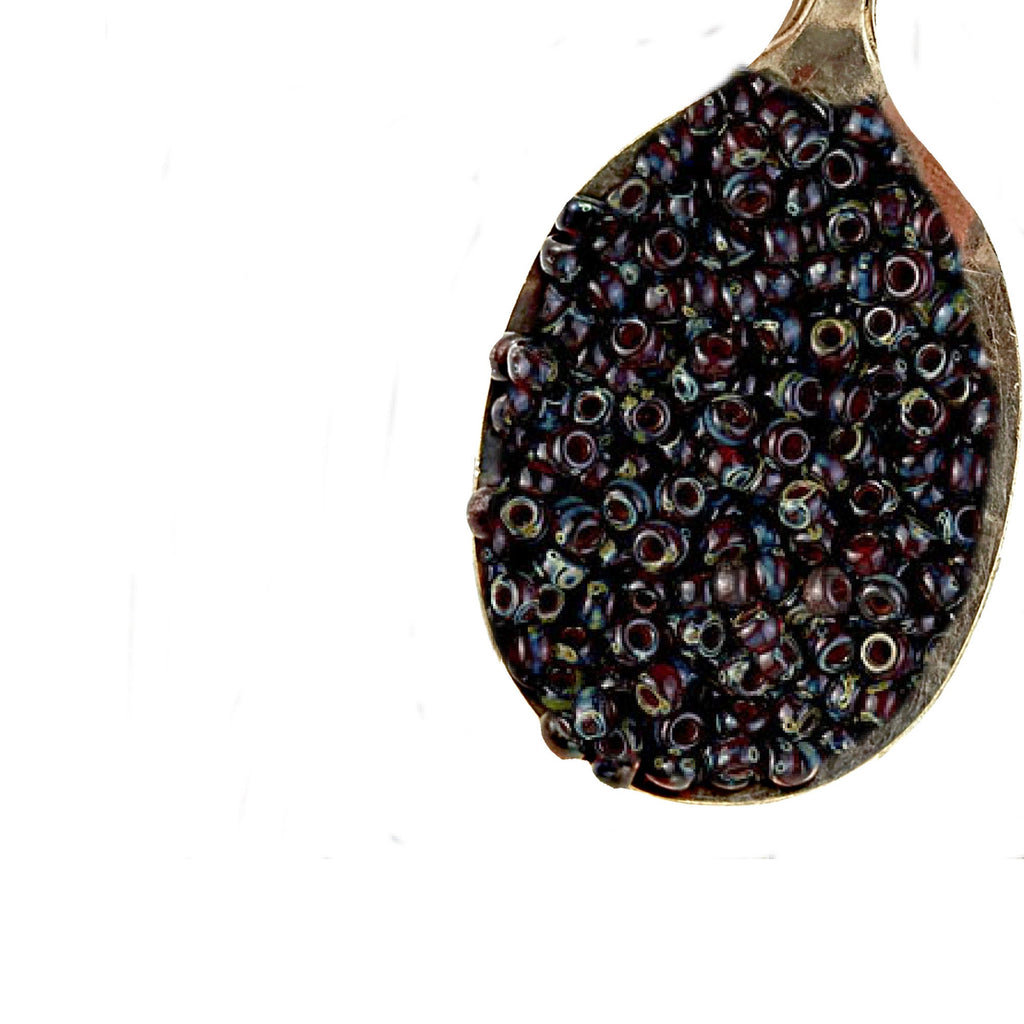 Miyuki 4504 Transparent Ruby Picasso 6/0, 8/0, 11/0 Seed Beads - 100% Guarantee