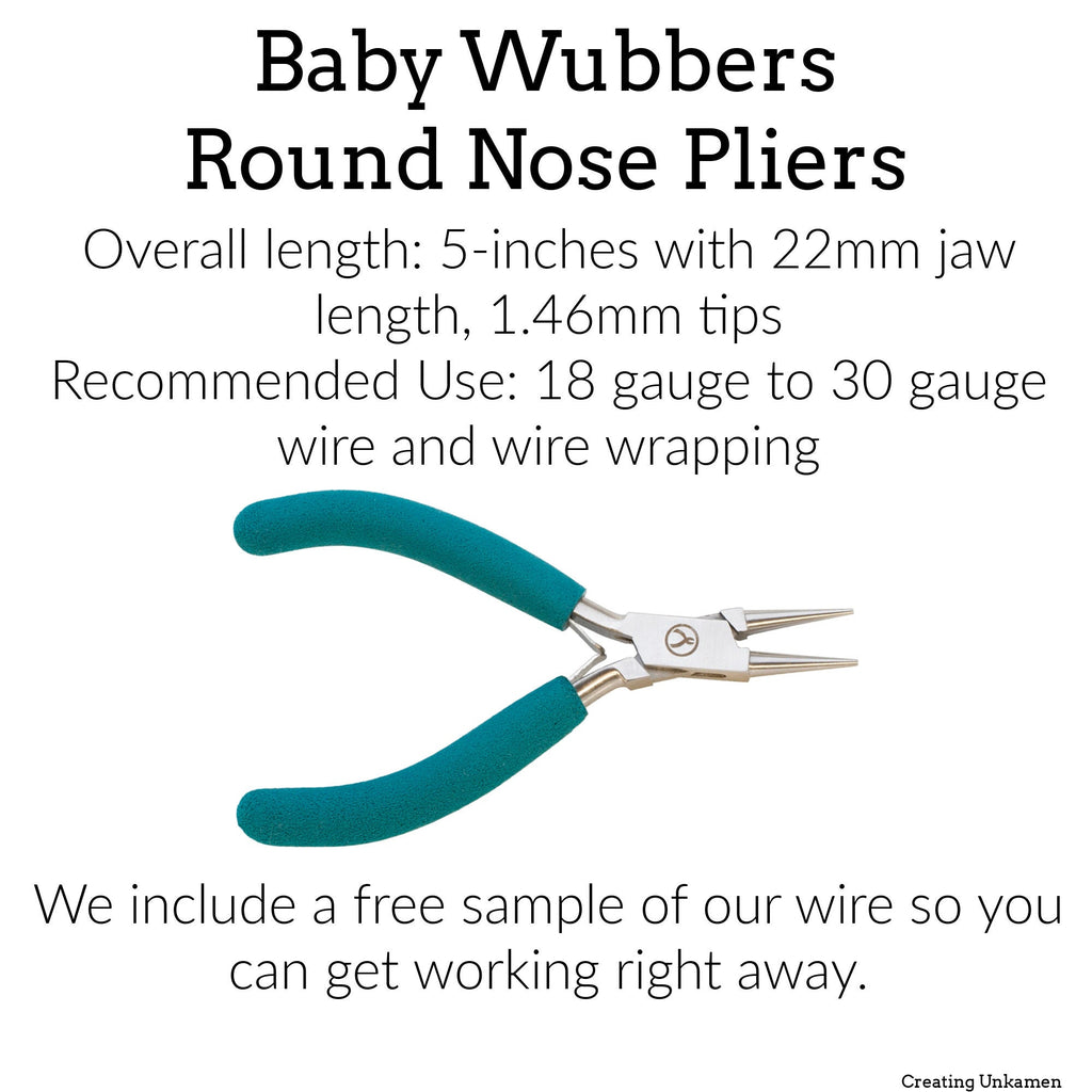 Baby Wubbers - Flat Nose Pliers - 4.5mm Tips - 1136 - Free Jump Ring Sample