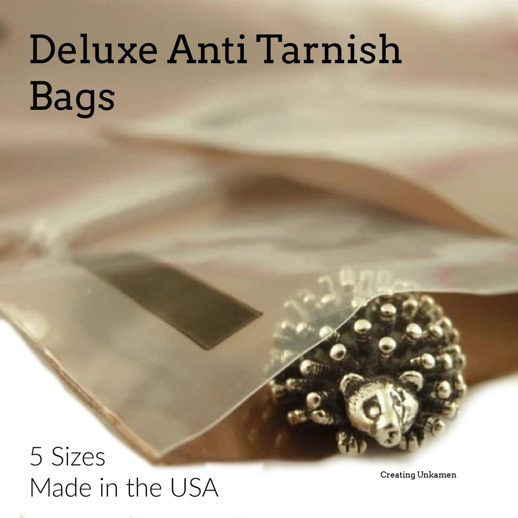 Deluxe Anti-Tarnish Bags - Color Indicator - Made in the USA - You Choose Size - Perfect for Sterling, Copper, Brass and Bronze