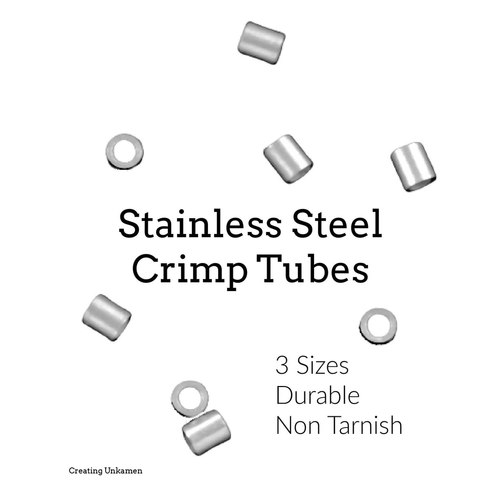 25 Crimp Tubes - Stainless Steel in 3 Sizes - Best Commercially Made - 100% Guarantee