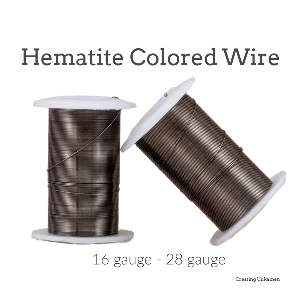 Hematite Colored Wire - Enameled Coated Copper - 100% Guarantee You Pick Gauge 16, 18, 20, 22, 24, 26, 28
