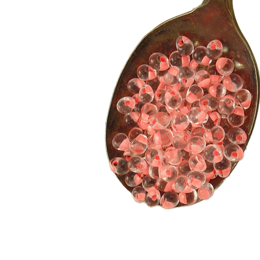 Electric Pink Lined Crystal Miyuki Drop Beads