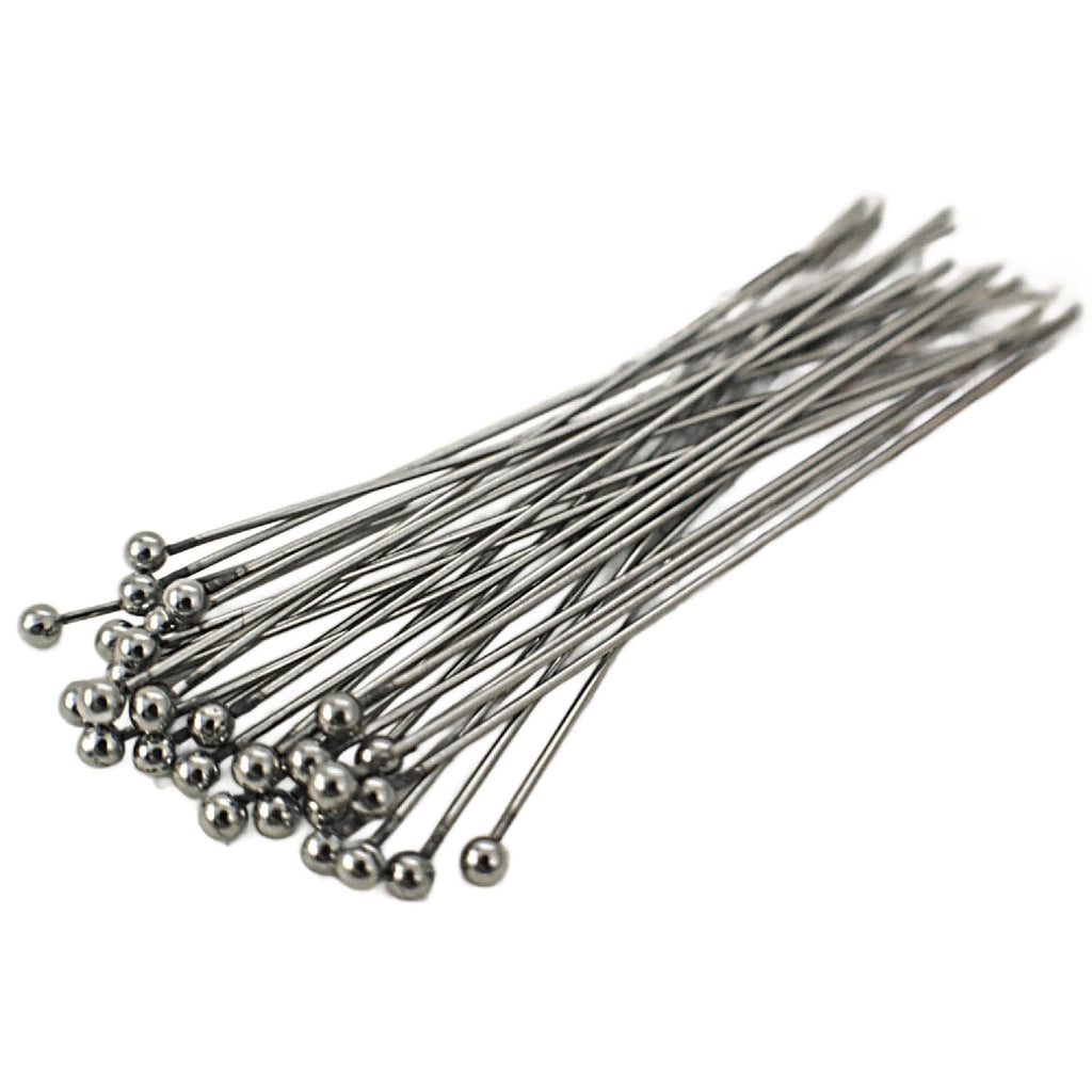 Head Pins 20 Stunning 2mm Ball Stainless Steel - 21, 22 or 24 gauge - 1, 2, 3 inch - 100% Guarantee