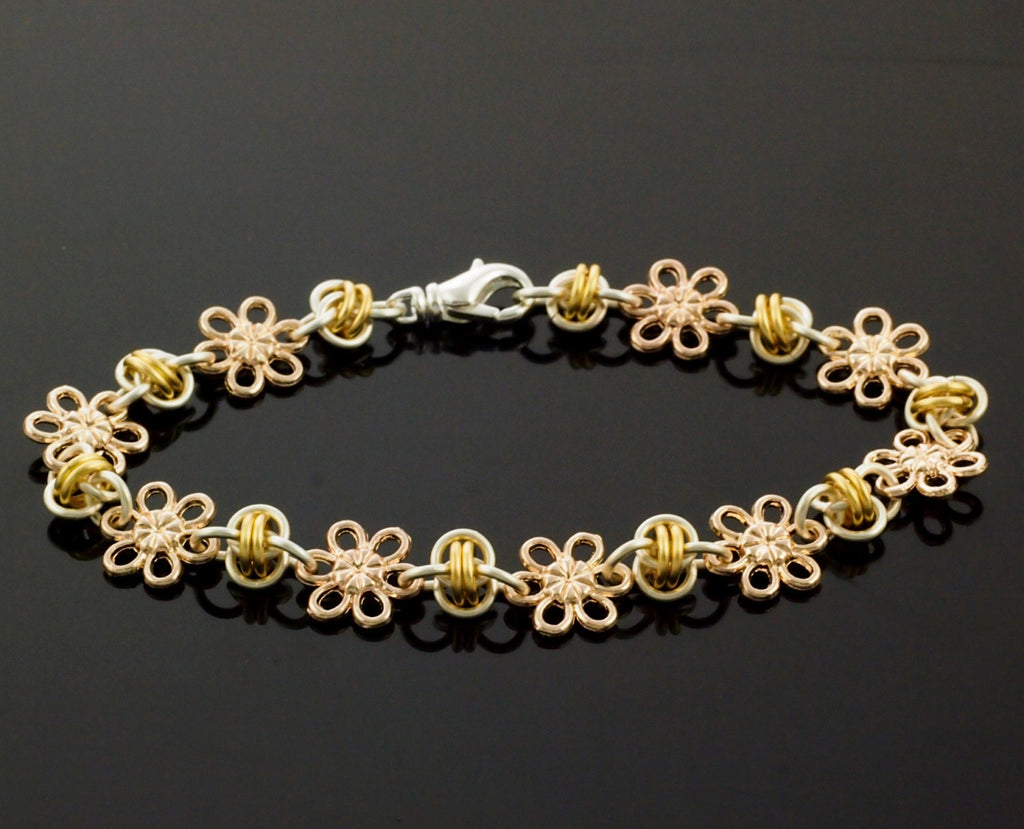 Linked Fates and Flowers Bracelet and Earring Tutorial - Expert PDF
