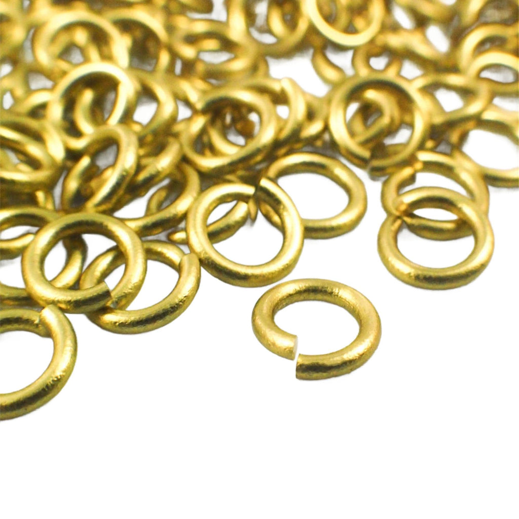 Jump Rings 100 Handmade Non Tarnish Brass 10, 12, 14, 16, 18, 20, 22, 24 gauge