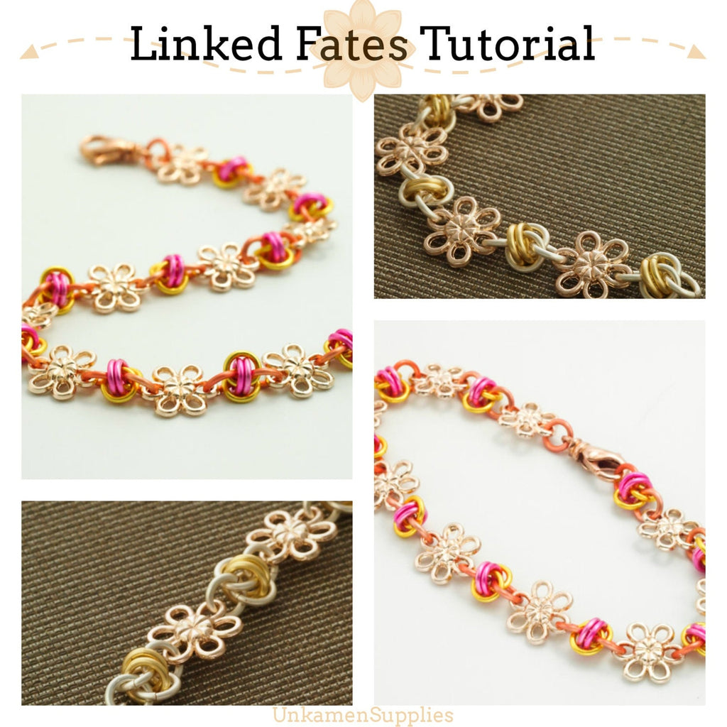 Linked Fates and Flowers Bracelet and Earring Tutorial - Expert PDF