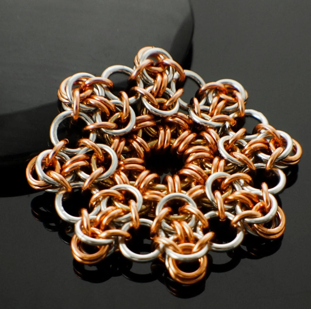 Chainmail Tutorial - Sunburst Pendant PDF - Intermediate and Experienced