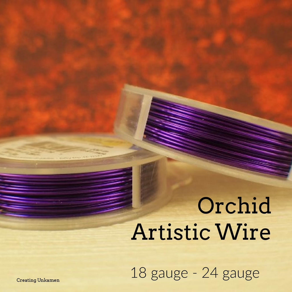 Orchid Artistic Wire - Permanently Colored - You Pick Gauge 18, 20, 22, 24– 100% Guarantee