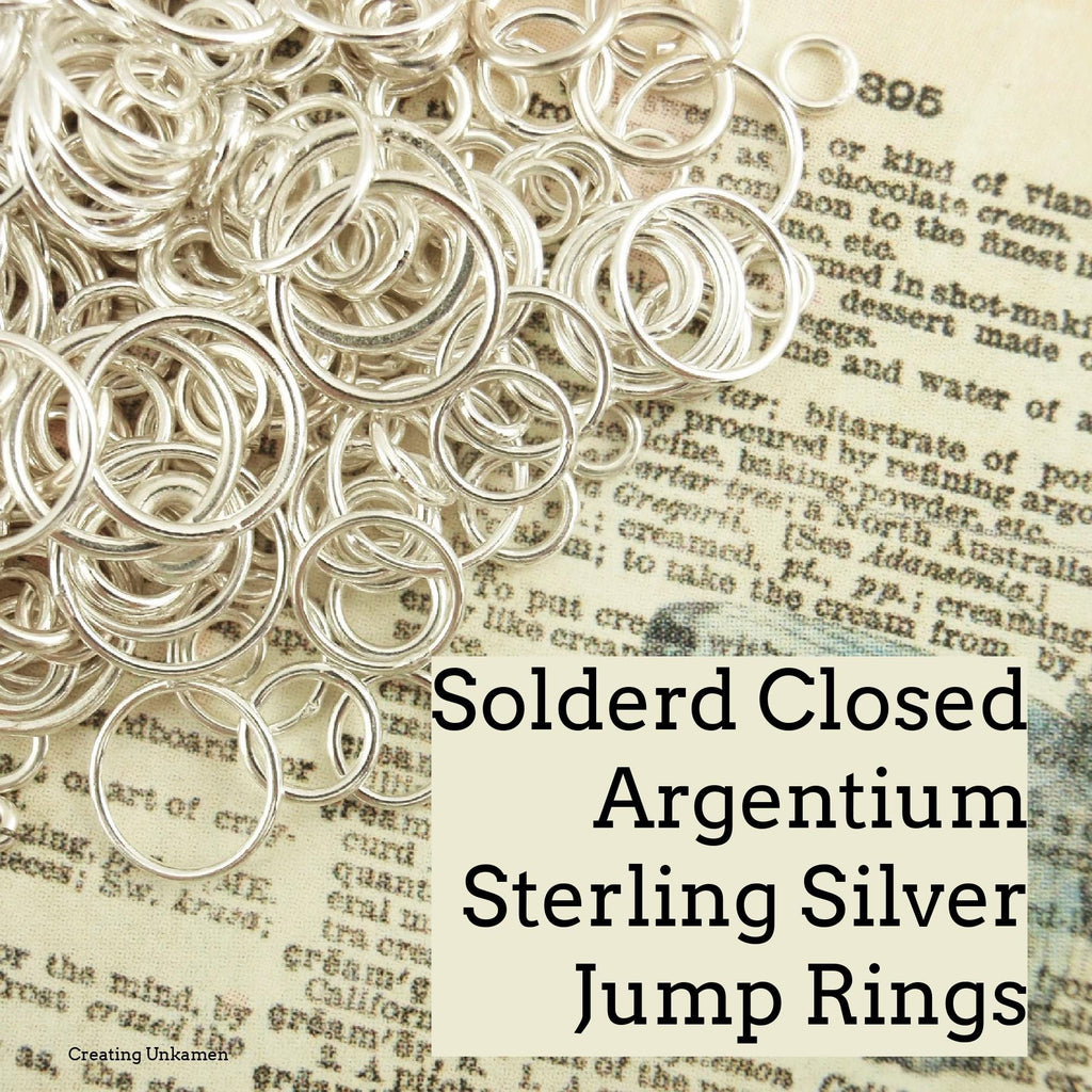 Argentium Sterling Silver Soldered Closed Jump Rings - Great Catch Rings - 100% Guarantee