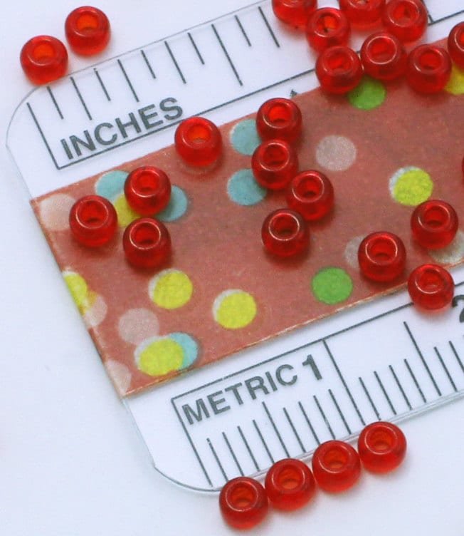Miyuki 8-141 Transparent Ruby 8/0 Glass Seed Beads - 100% Guarantee