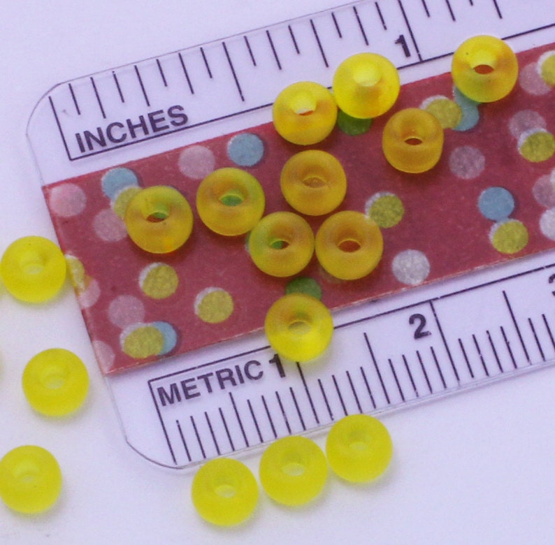 Miyuki Matte Yellow 6/0 Glass Seed Beads - 100% Guarantee
