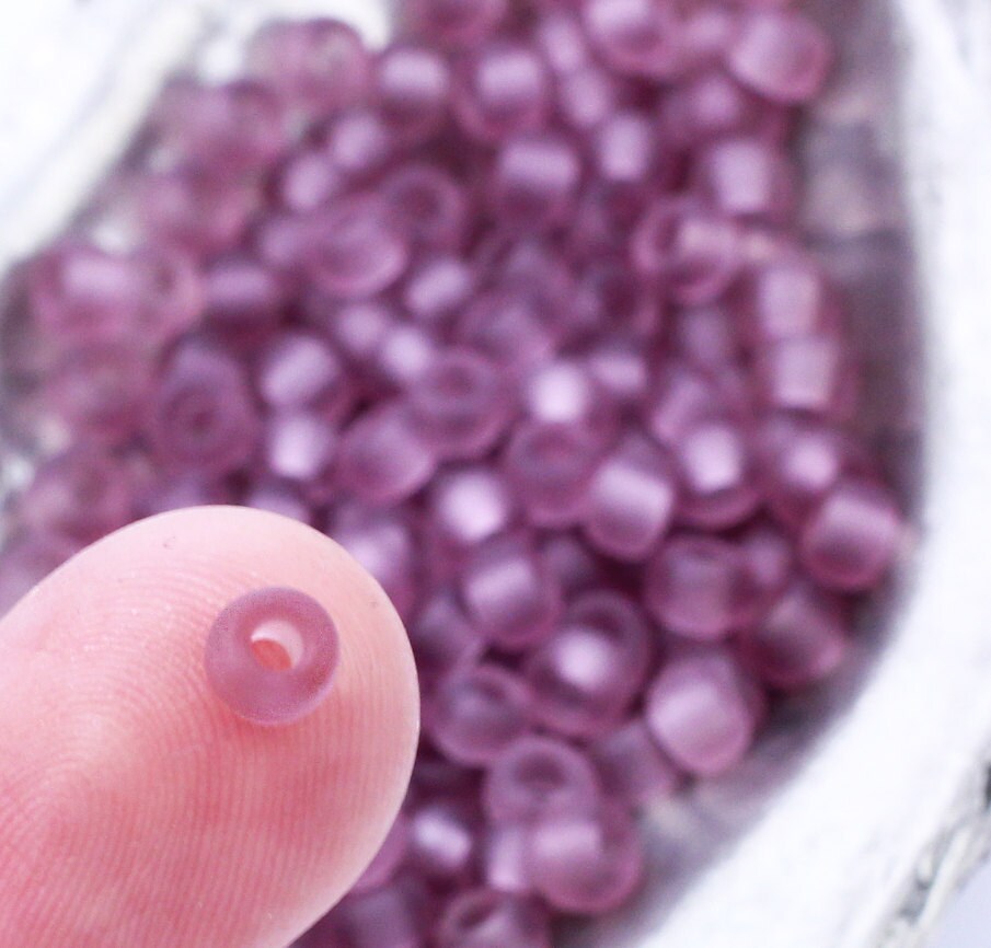 Miyuki 6-142F Matte Smoky Amethyst 6/0 Glass Seed Beads - 100% Guarantee