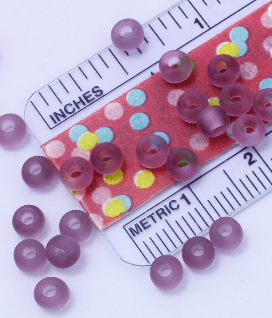 Miyuki 6-142F Matte Smoky Amethyst 6/0 Glass Seed Beads - 100% Guarantee