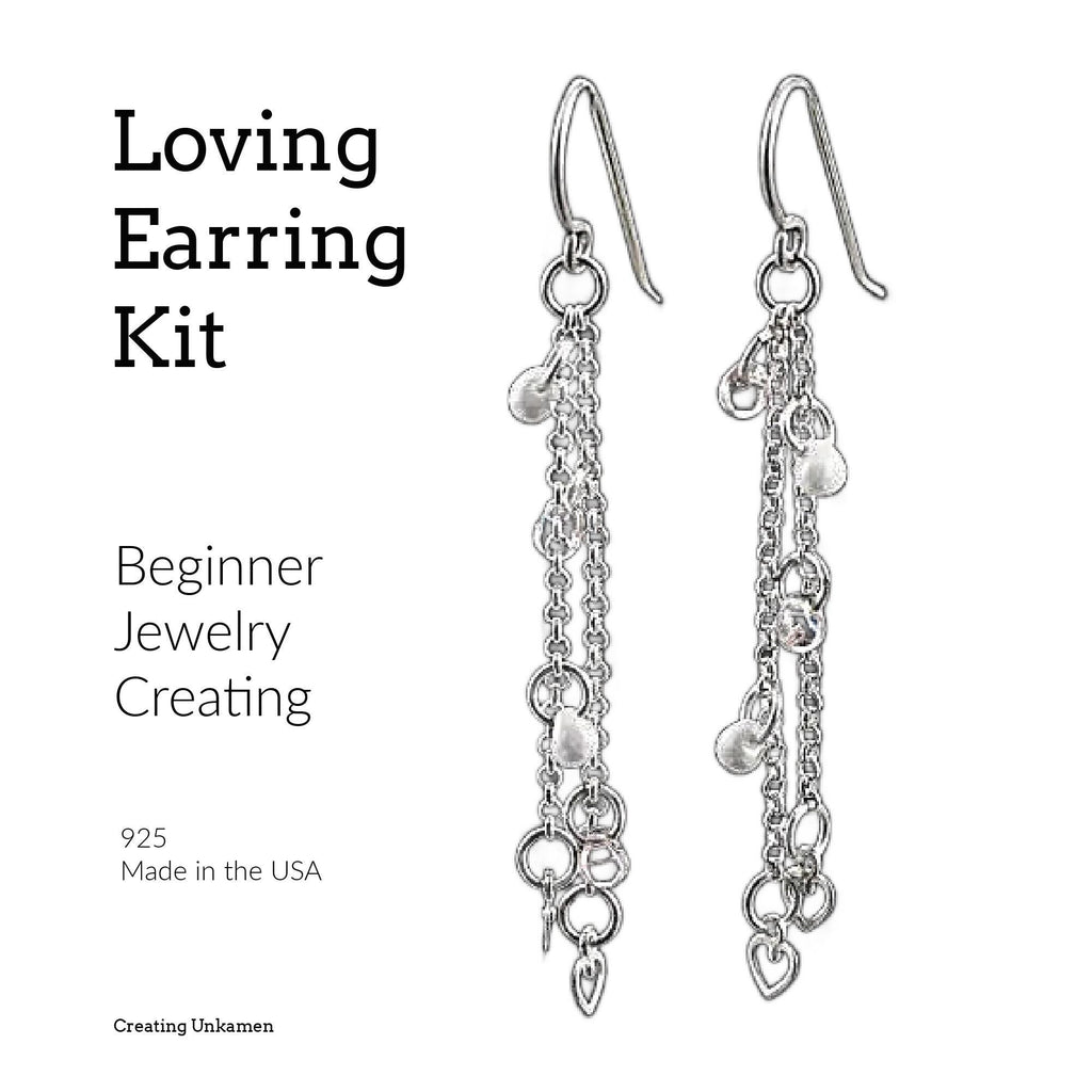 Loving in Sterling Silver Dangle Earring Kit of the Month February