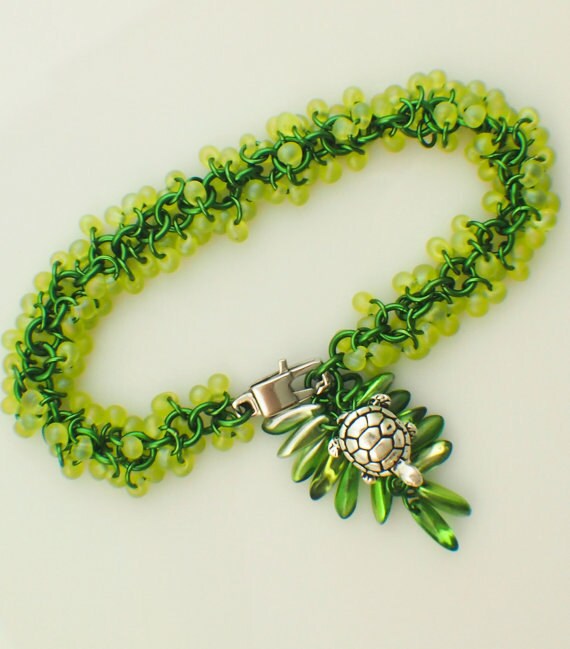 Miyuki Silver Lined Chartreuse Drop Glass Beads