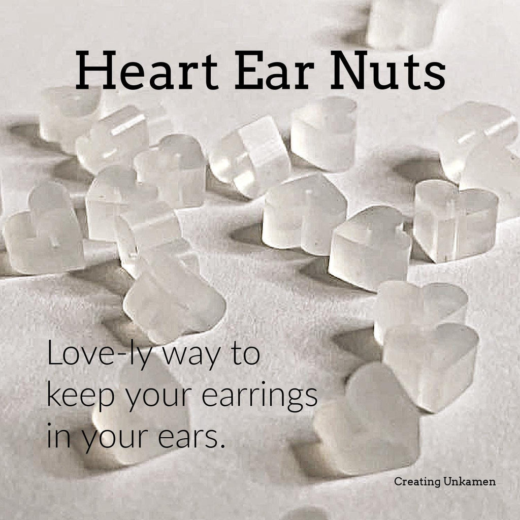 Love-ly Ear Nuts - Heart Shaped Donuts - Earring Holders - Those Things That Keep Your Earrings In Your Ears But Do Not Bend Your Ear Wires