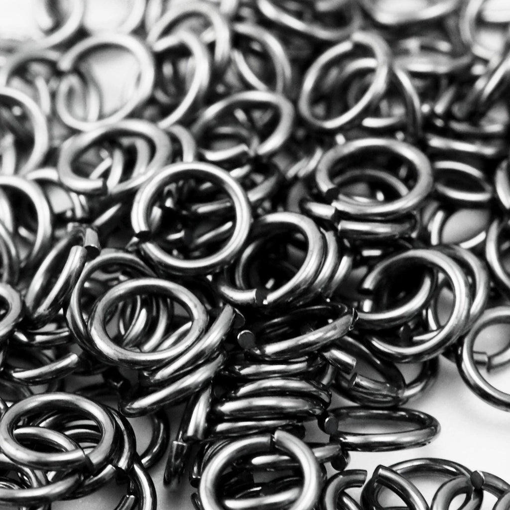 Jump Rings 25 Antique Sterling Silver - You Pick 16, 18, 20, 22, 24, 26 Gauge and Diameter