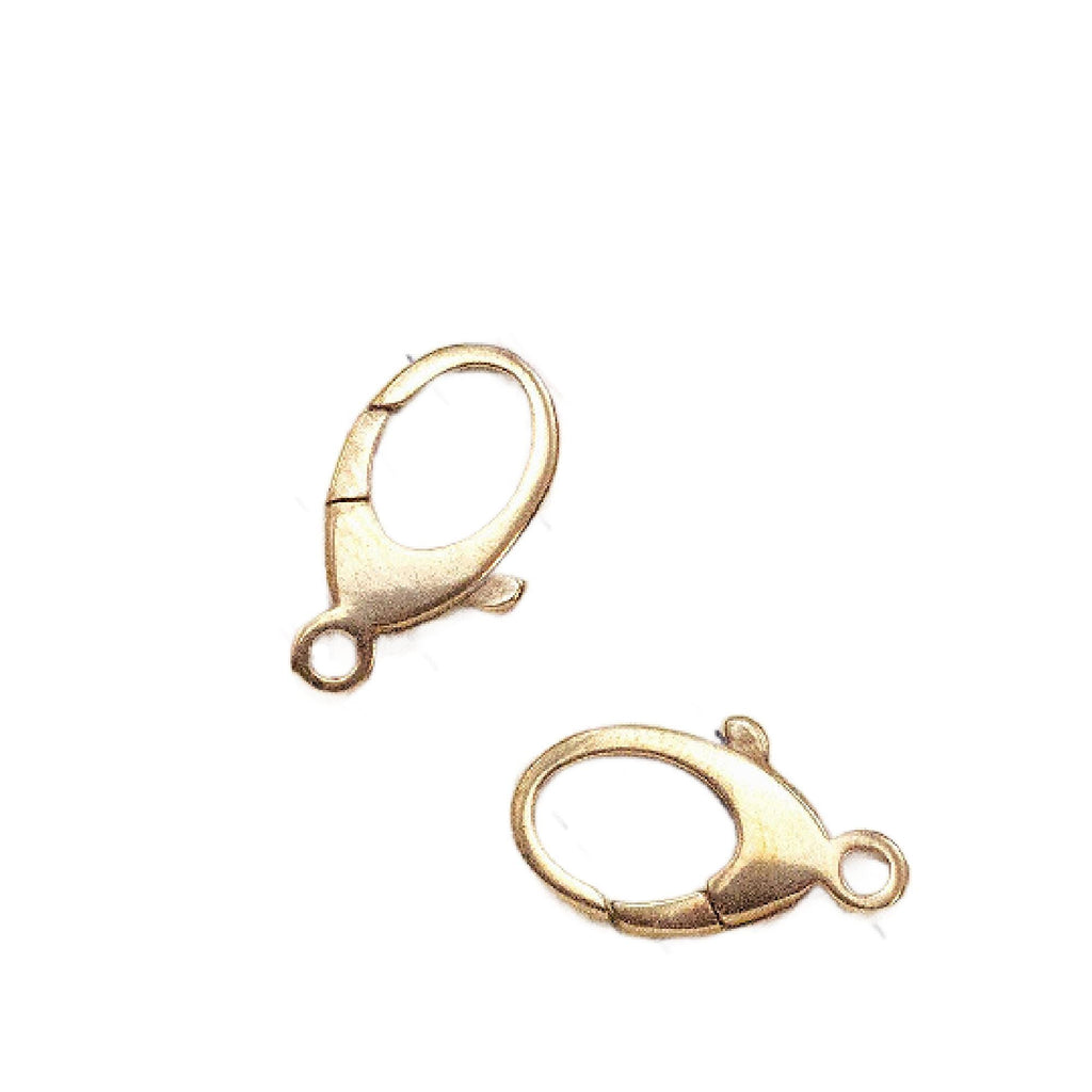 1 Solid Bronze Lobster Clasp - 13mm or 17mm - Made in the Italy - 100% Guarantee