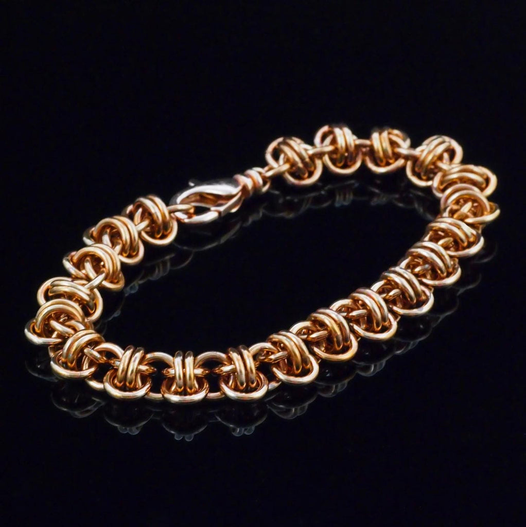 Kit Copper Grand Barrel Weave Bracelet 16 gauge Sturdy and Stylish Beginners Chainmaille Jewelry Creating