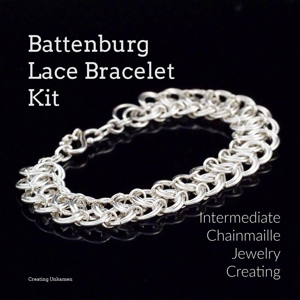Argentium Sterling Silver Battenburg Lace Bracelet Kit