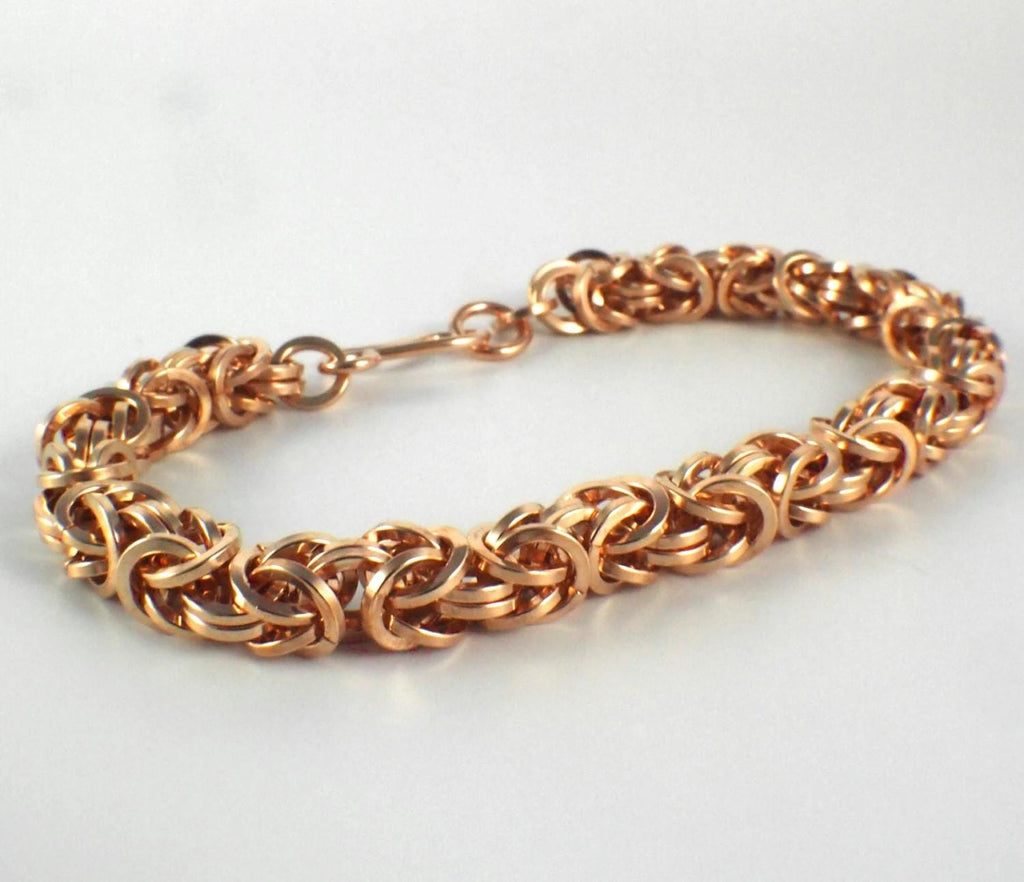 1 Clasp Hand Forged in Square Wire Bronze 18mm X 12mm Handmade Petal Style