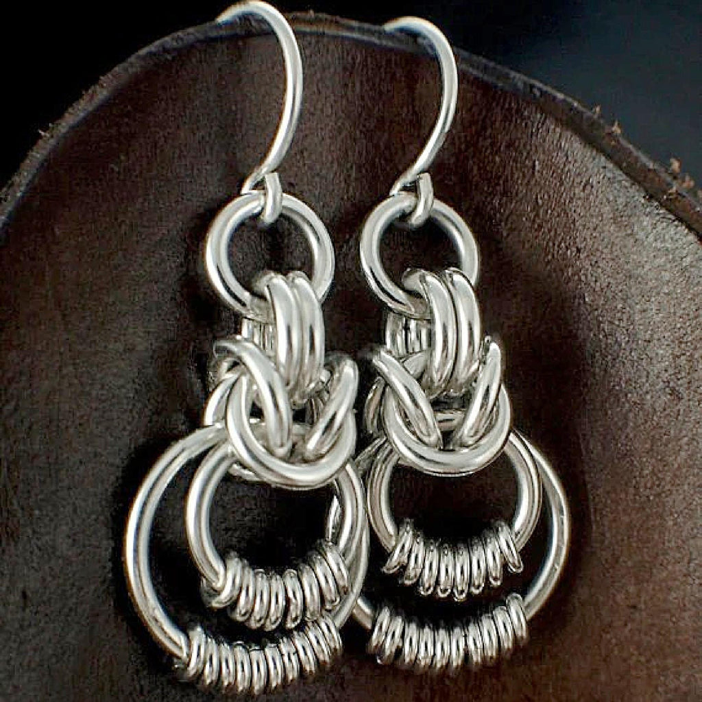 Kit Cynthia Sterling Silver Woven Earrings