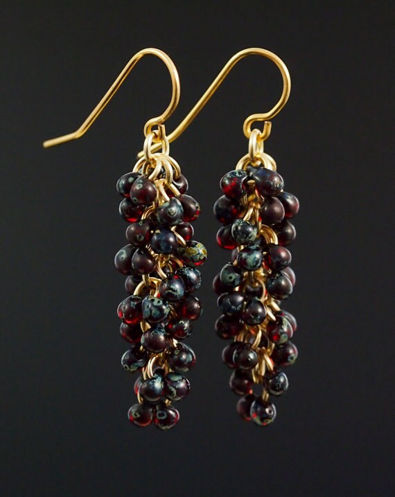 Transparent Ruby Picasso Fringe Beads - 100% Guarantee