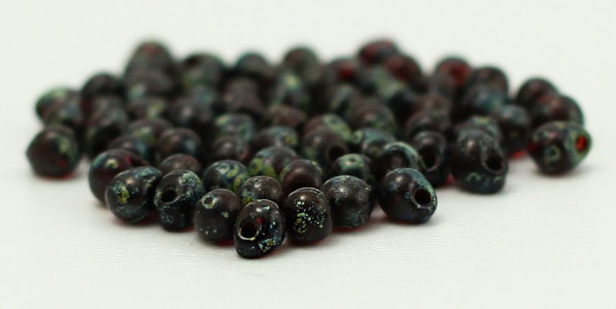 Transparent Ruby Picasso Fringe Beads - 100% Guarantee