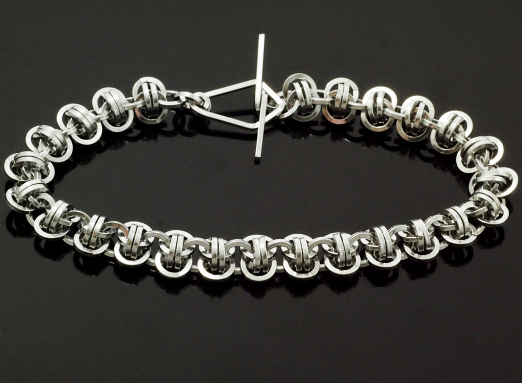 Kit Square Aluminum Barrel Weave Chainmaille Bracelet Beginner Jewelry Creating