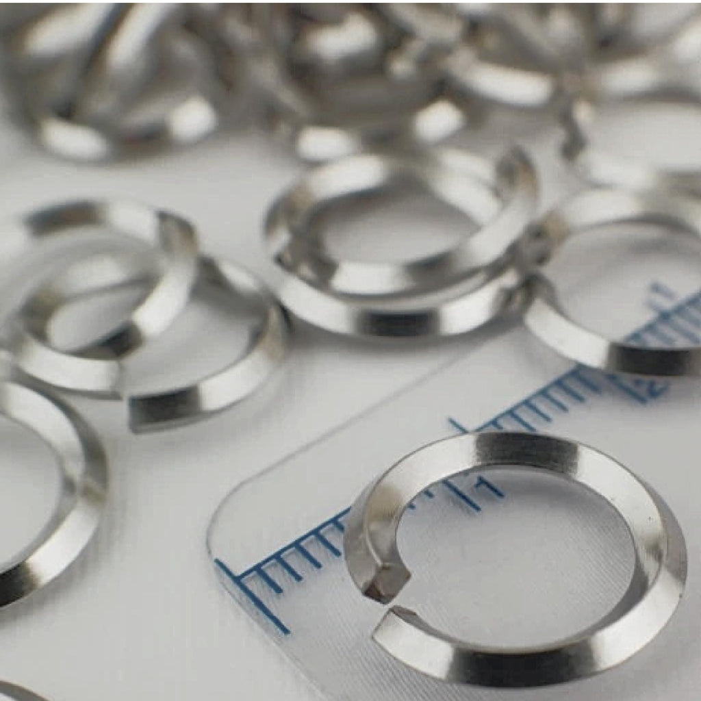 50 Square on Edge Stainless Steel Jump Rings - 4 Sizes - Best Commercially Made - 100% Guarantee - Economically Priced