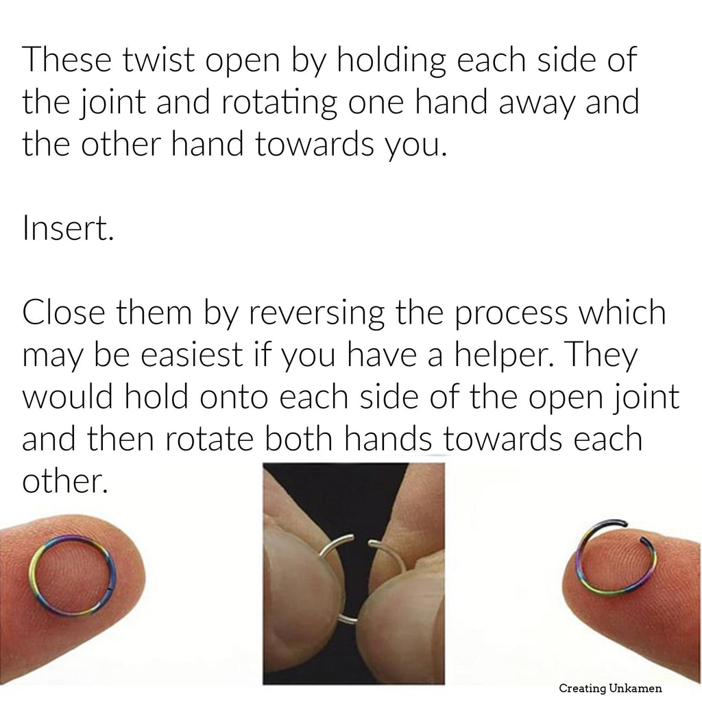 1 Simple 20 gauge Hoop Earring 14kt Gold Filled, 14kt Rose Gold Filled, Sterling Silver, Niobium, Titanium