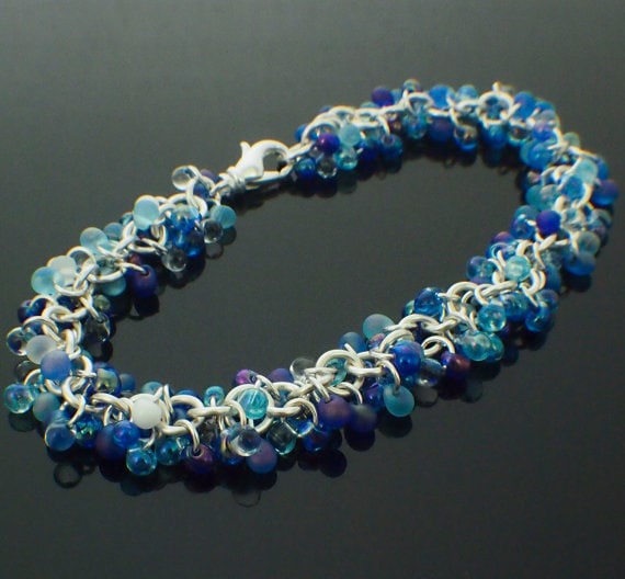 Miyuki Caribbean Drop Bead Mix - Blues, Whites, and Clears - 100% Guarantee